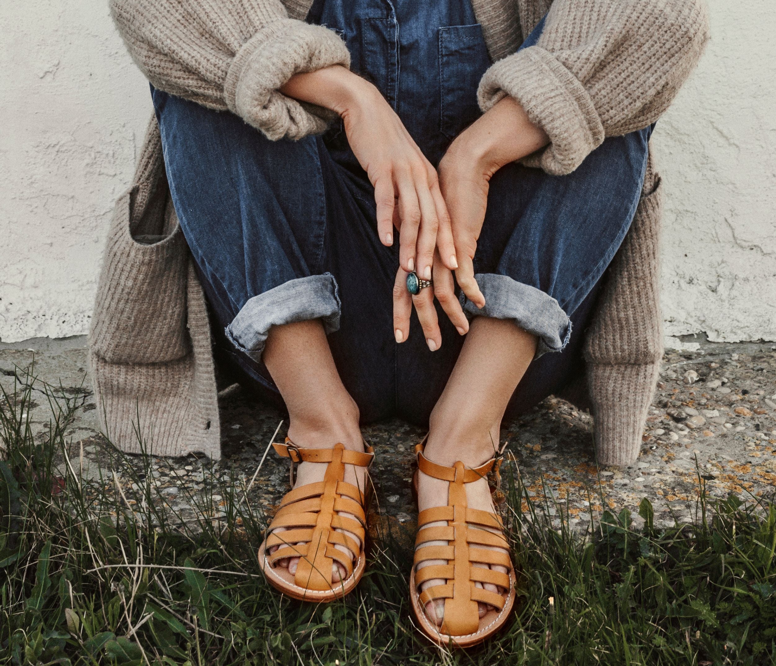 Fisherman sandale femme Naturel