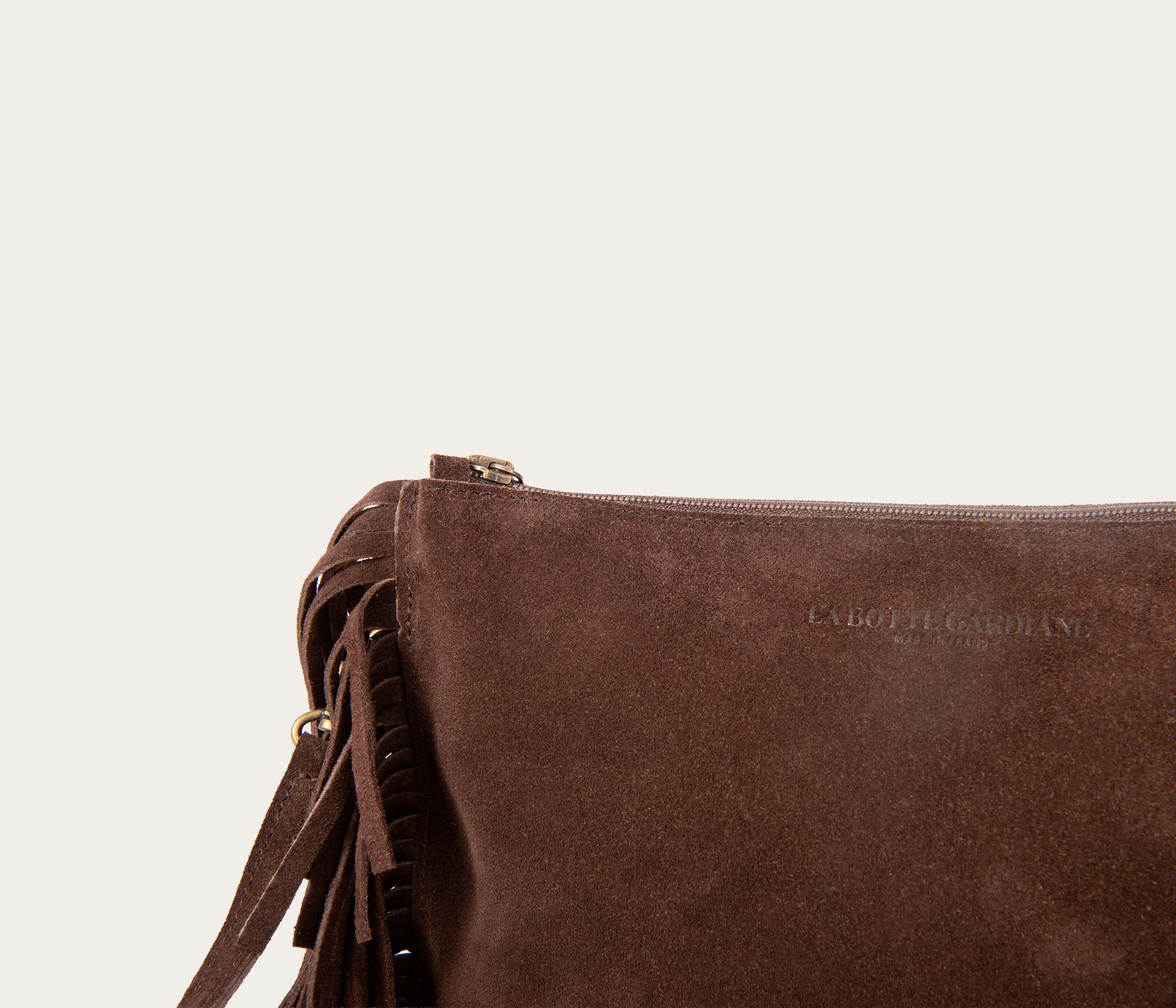 Sac Flo Velours Chocolat