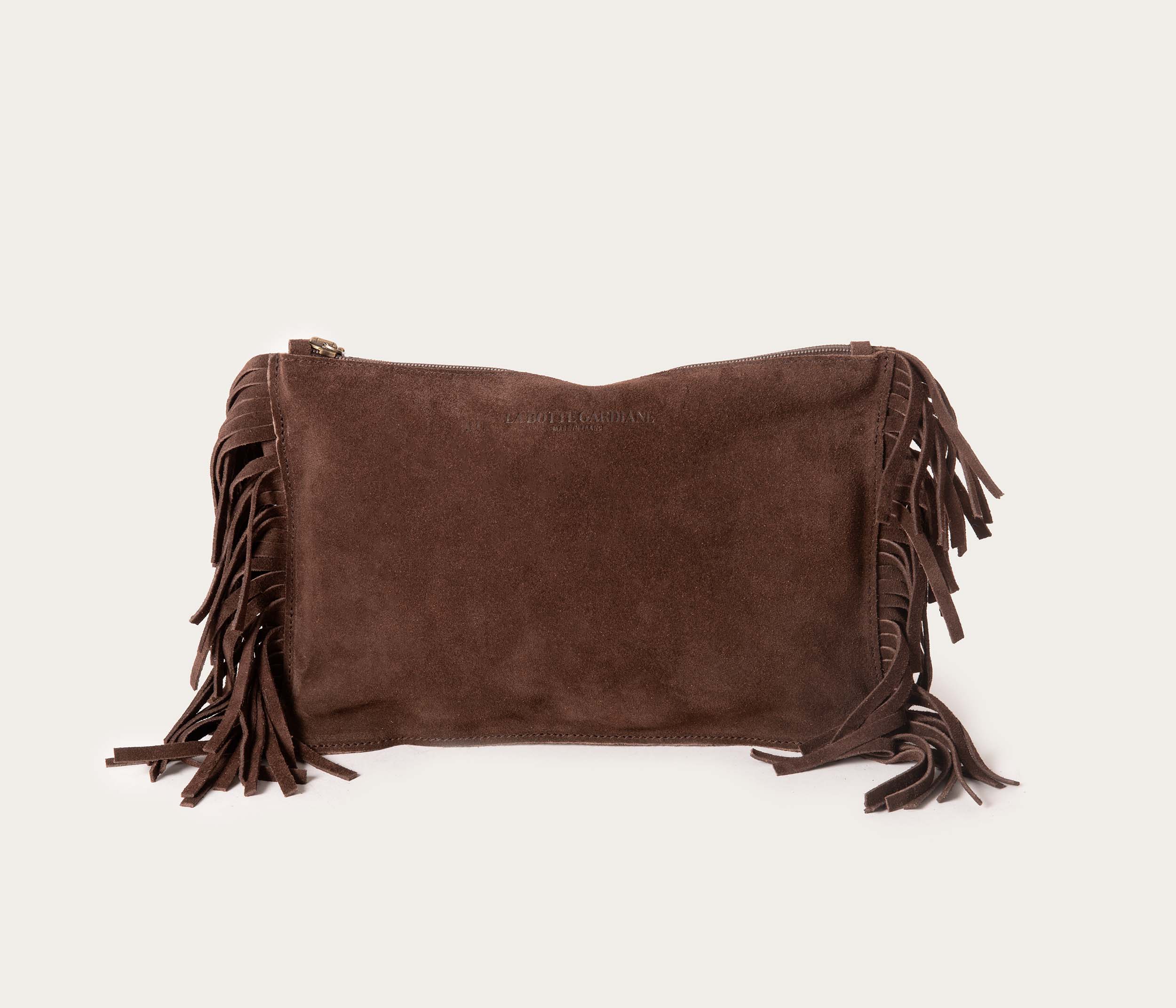 Sac Flo Velours Chocolat