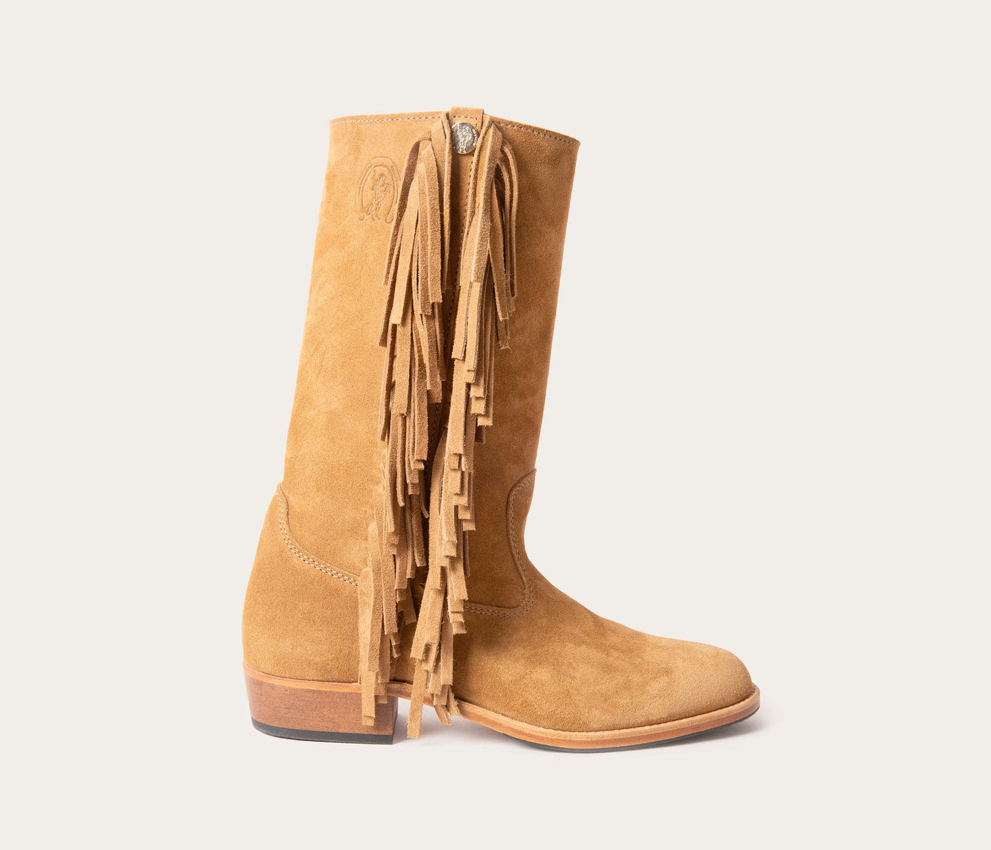 Françoise botte camarguaise frange, bottes camarguaises femme