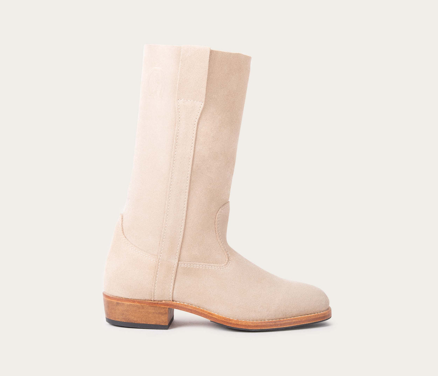 Gaïa Botte Velours Beige