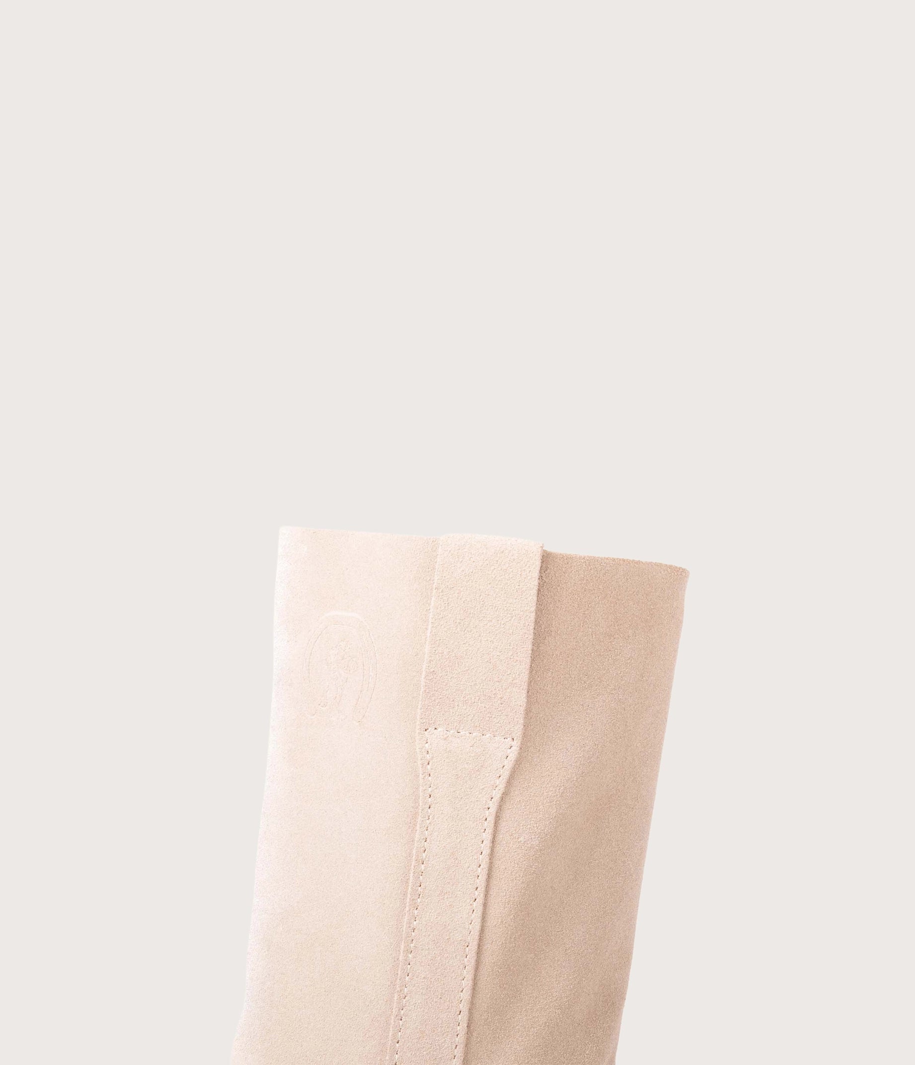 Gaia Beige Velvet Boot