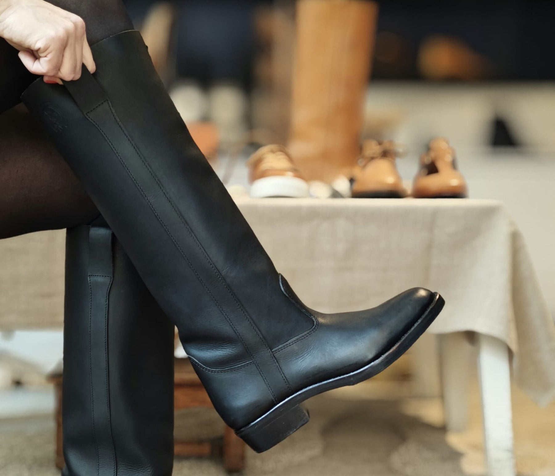 Gardian Tige Haute Botte haute noir