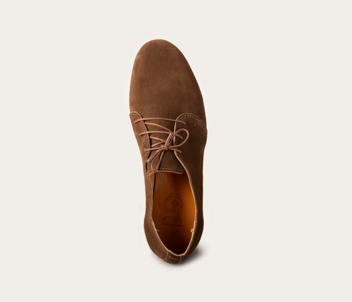 Georges Derby Velours Taupe - Prix Doux