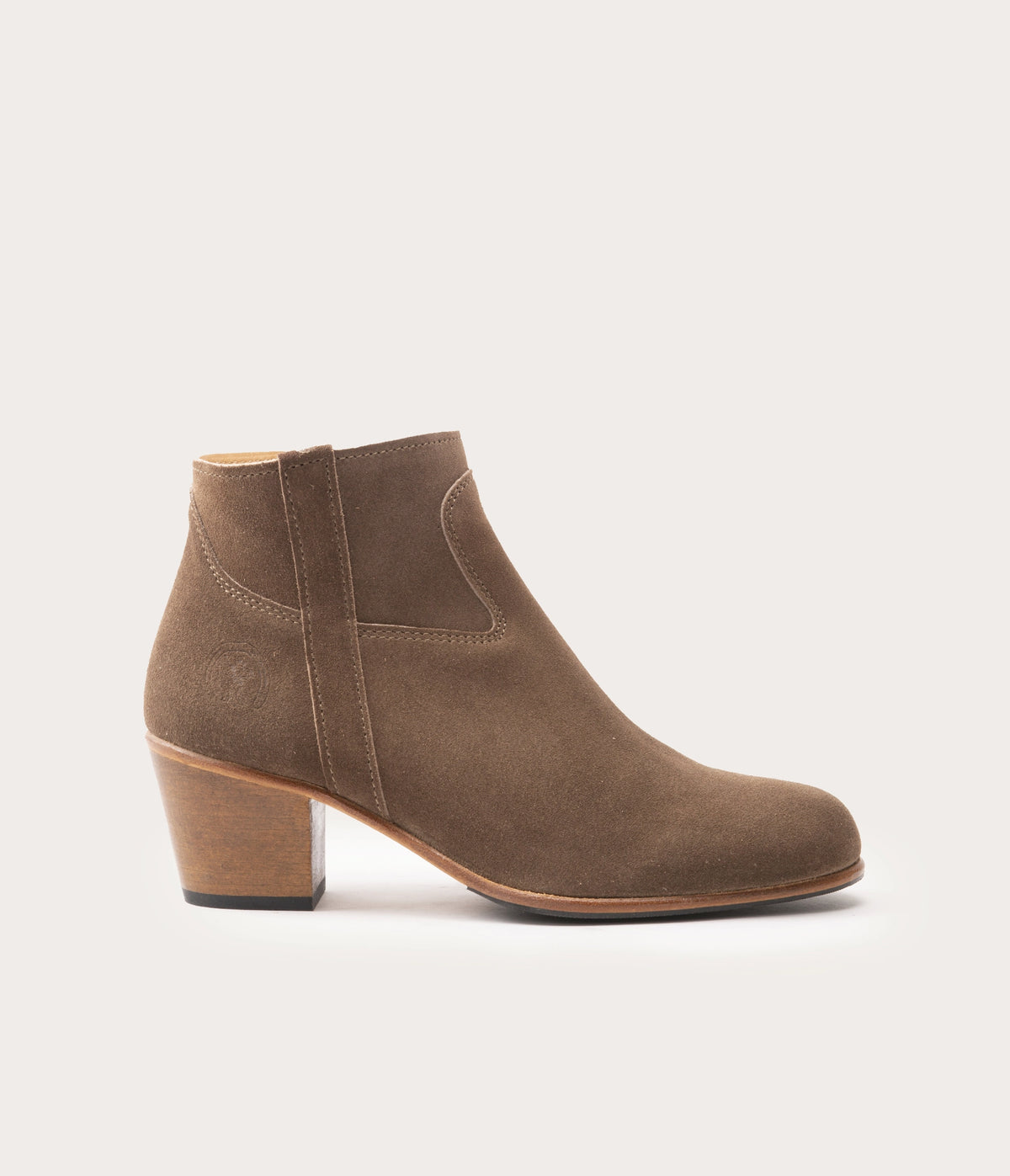 Gil Bottine Velours Taupe - Prix Doux