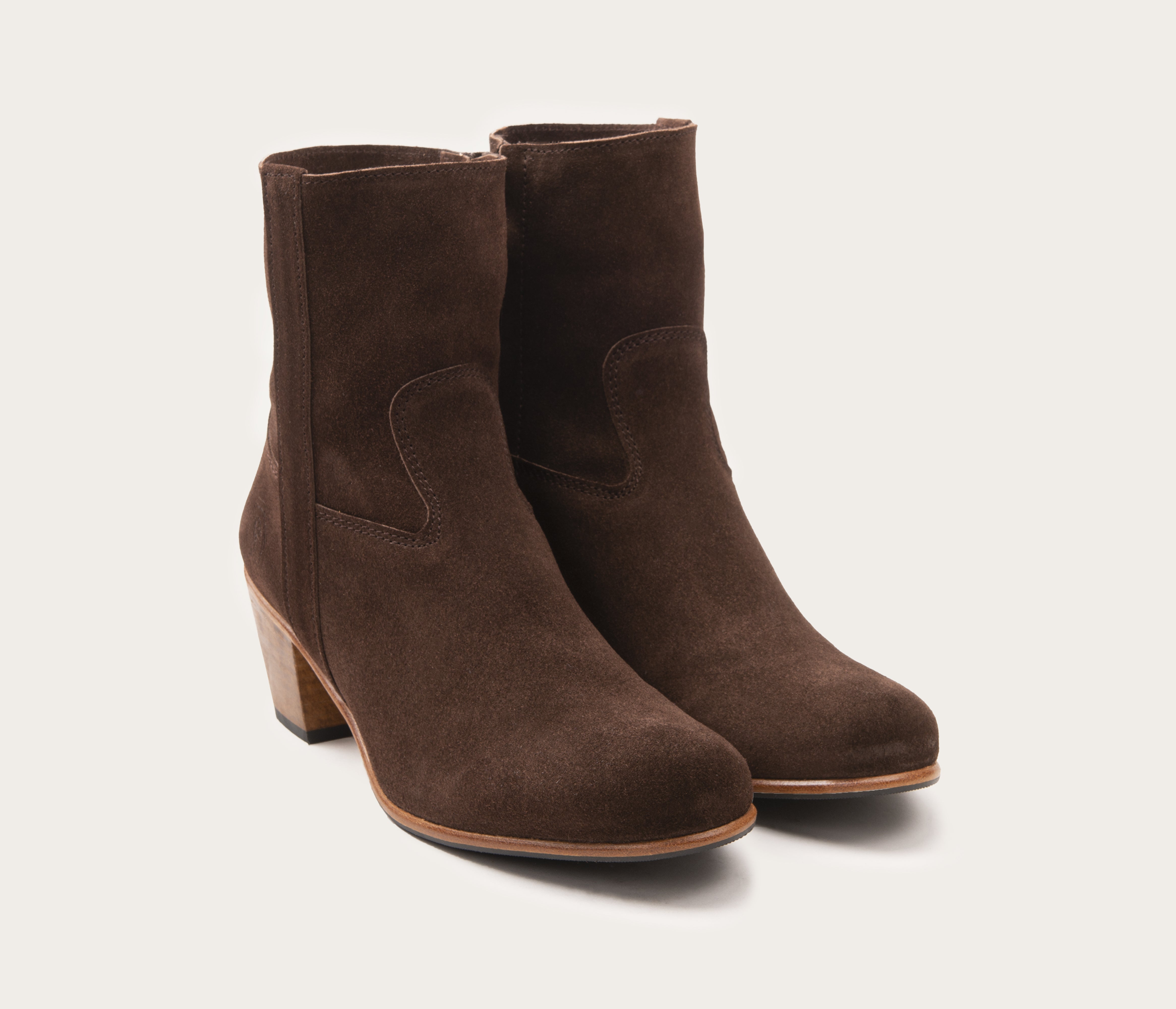 Gisèle Bottine Velours Chocolat - Prix Doux