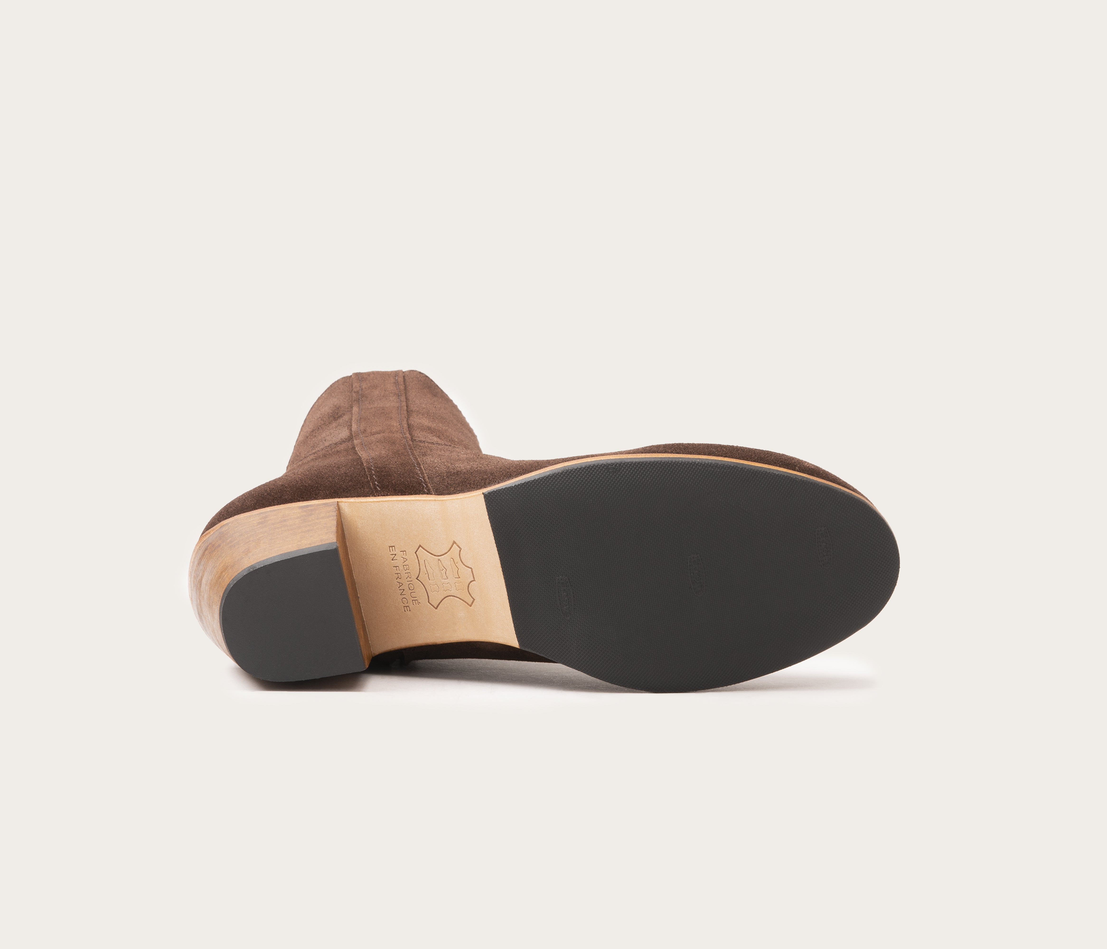 Gisèle Bottine Velours Chocolat - Prix Doux