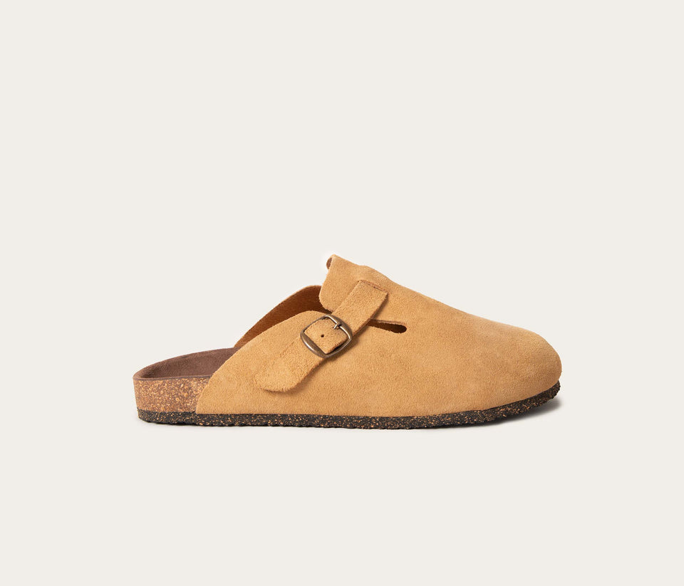 Hambourg Mule Homme Velours havane