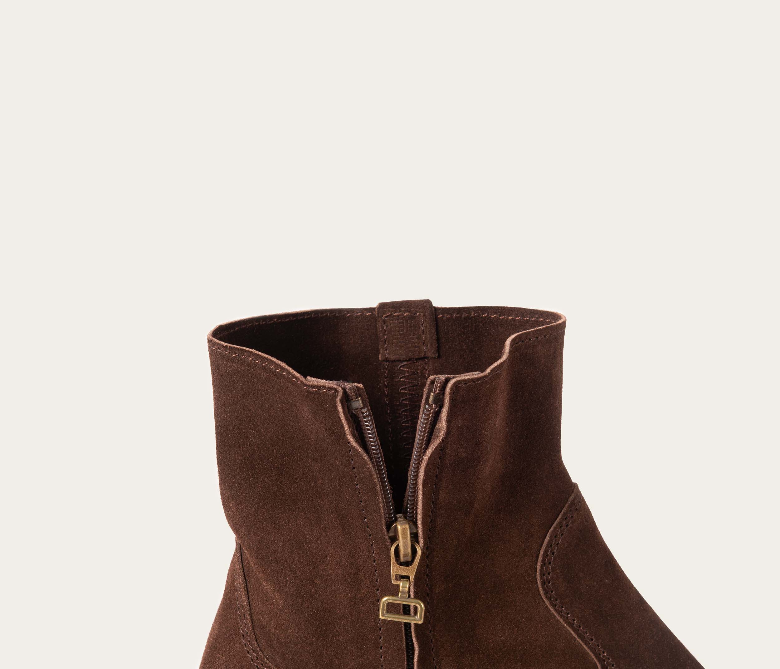 Janis Women's Velvet Chocolate Ankle Boots
