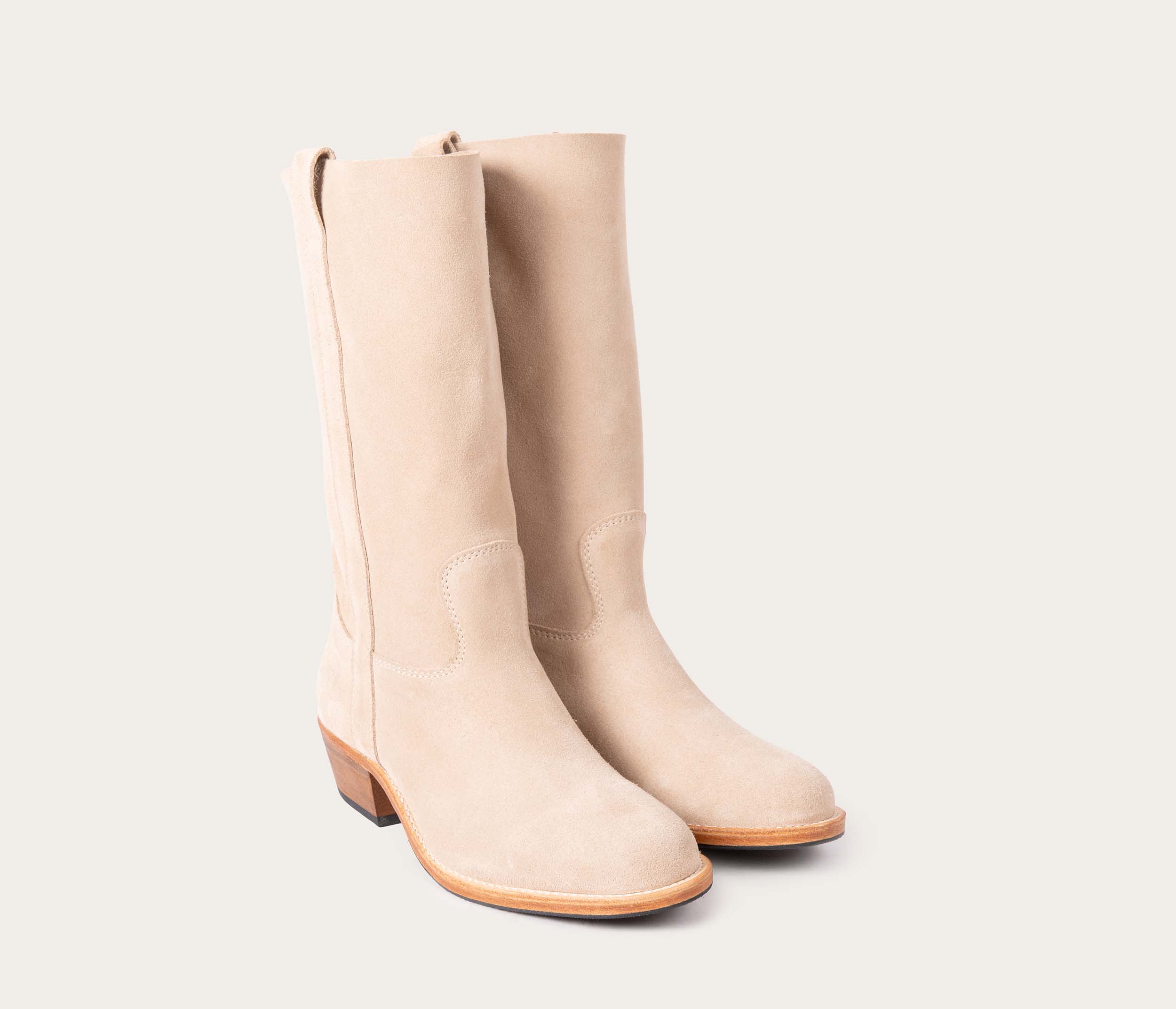 Jasmine Beige Suede Boot