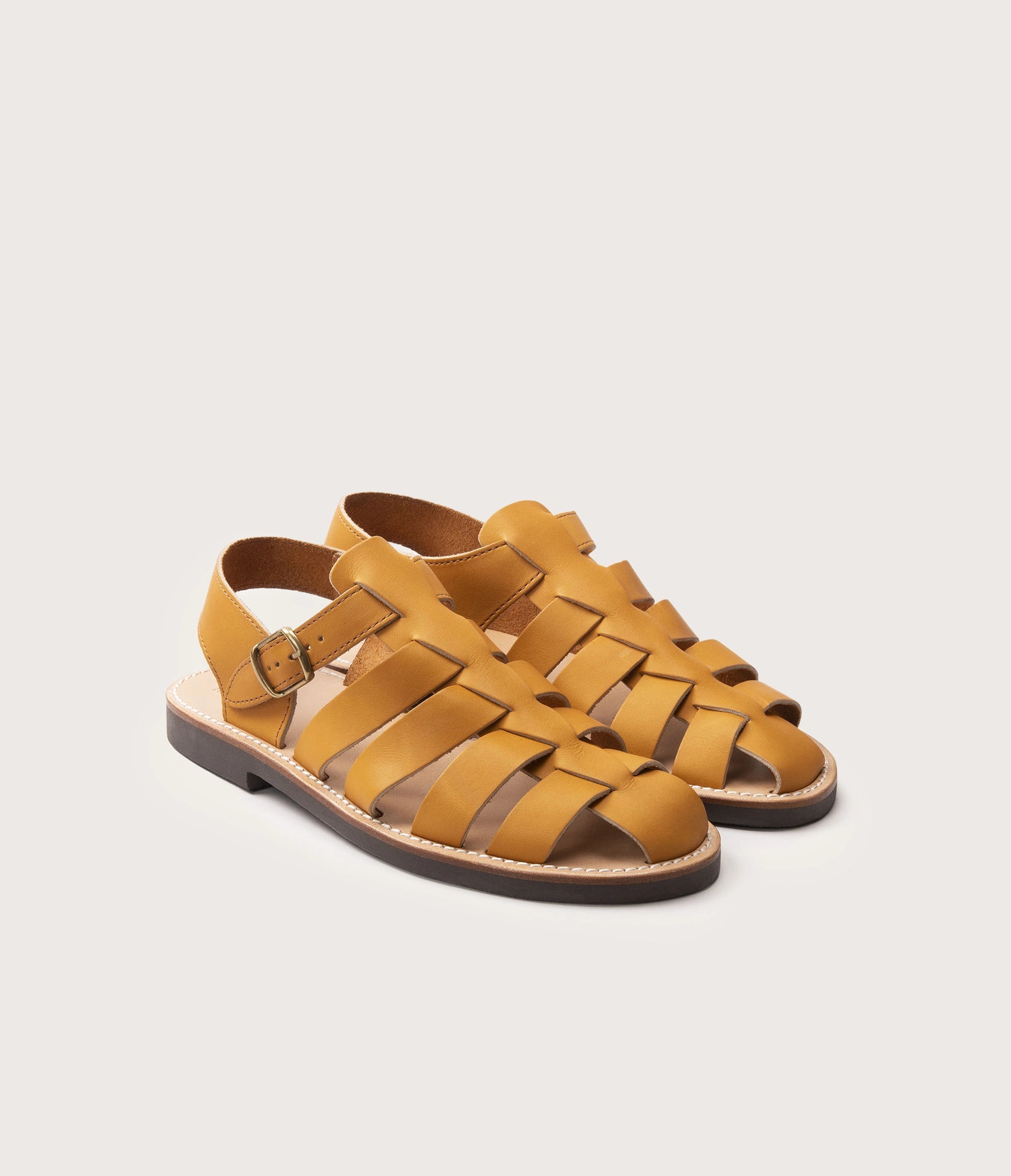 chaussures style les petites tropézienne - chaussures en cuir style les tropézienne - chaussures en cuir style pêcheurs - chaussures de pecheurs en cuir - sandales en cuir style pecheurs - sandales pour homme en cuir naturel - sandales d'été pour homme naturel