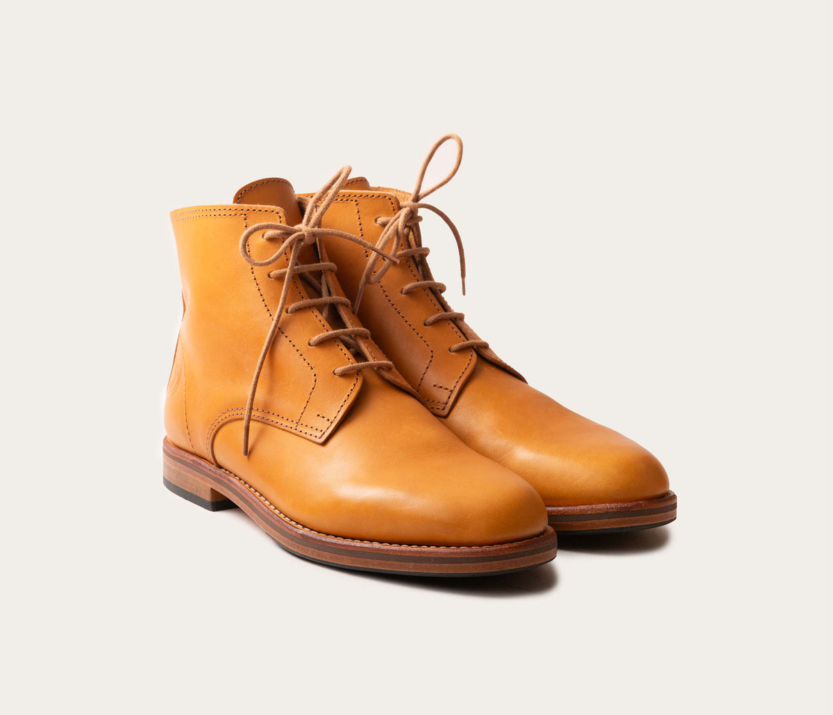 Jules Men's Lace-up Ankle Boots Tan