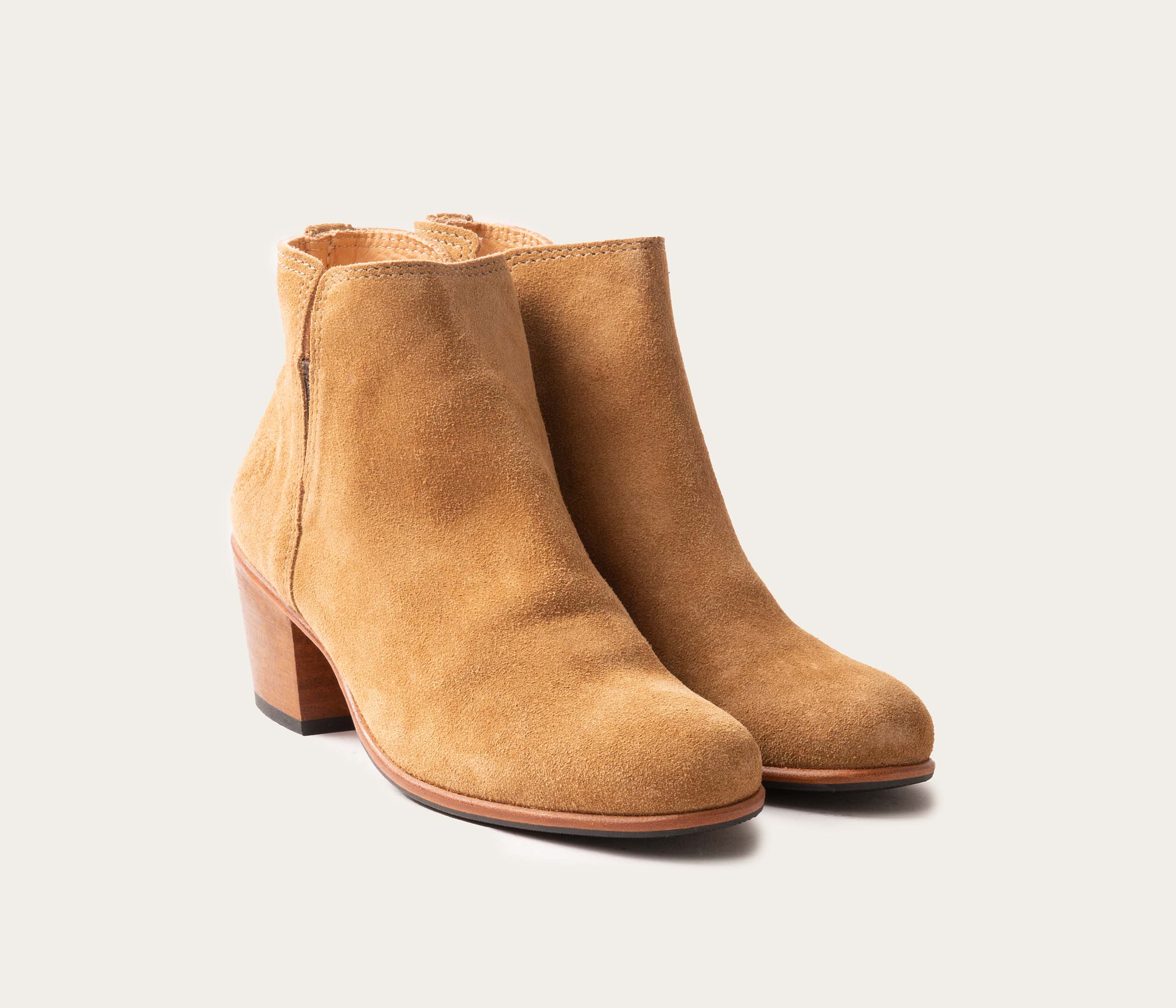 Marion bottine Velours Havane - Prix Doux
