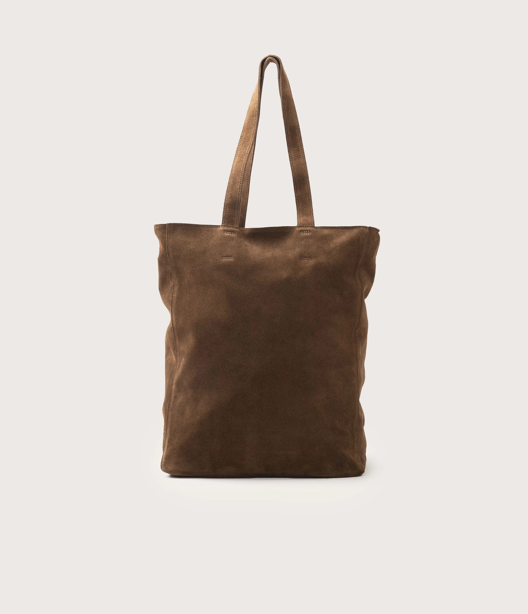 sac velours taupe, sac en cuir velours taupe, sac souple en daim