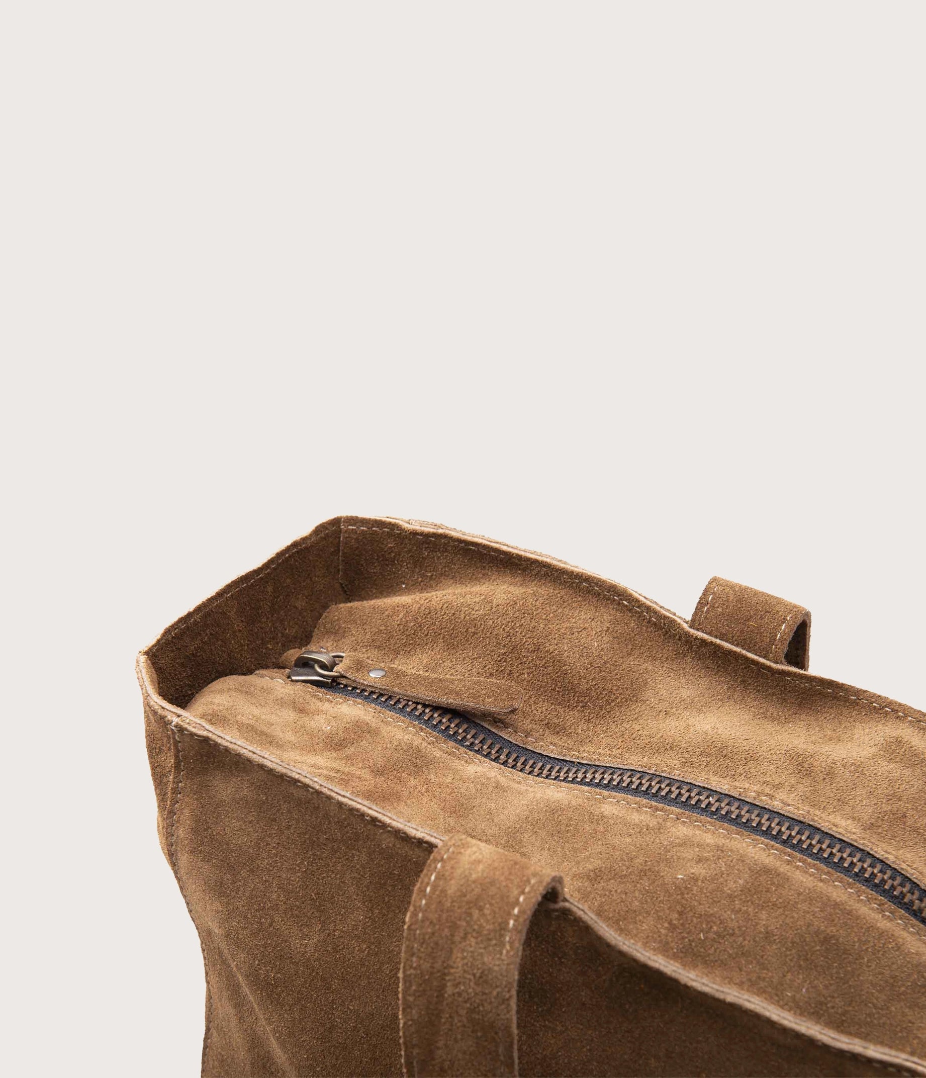 Solène Bag Taupe Velvet Tote Bag