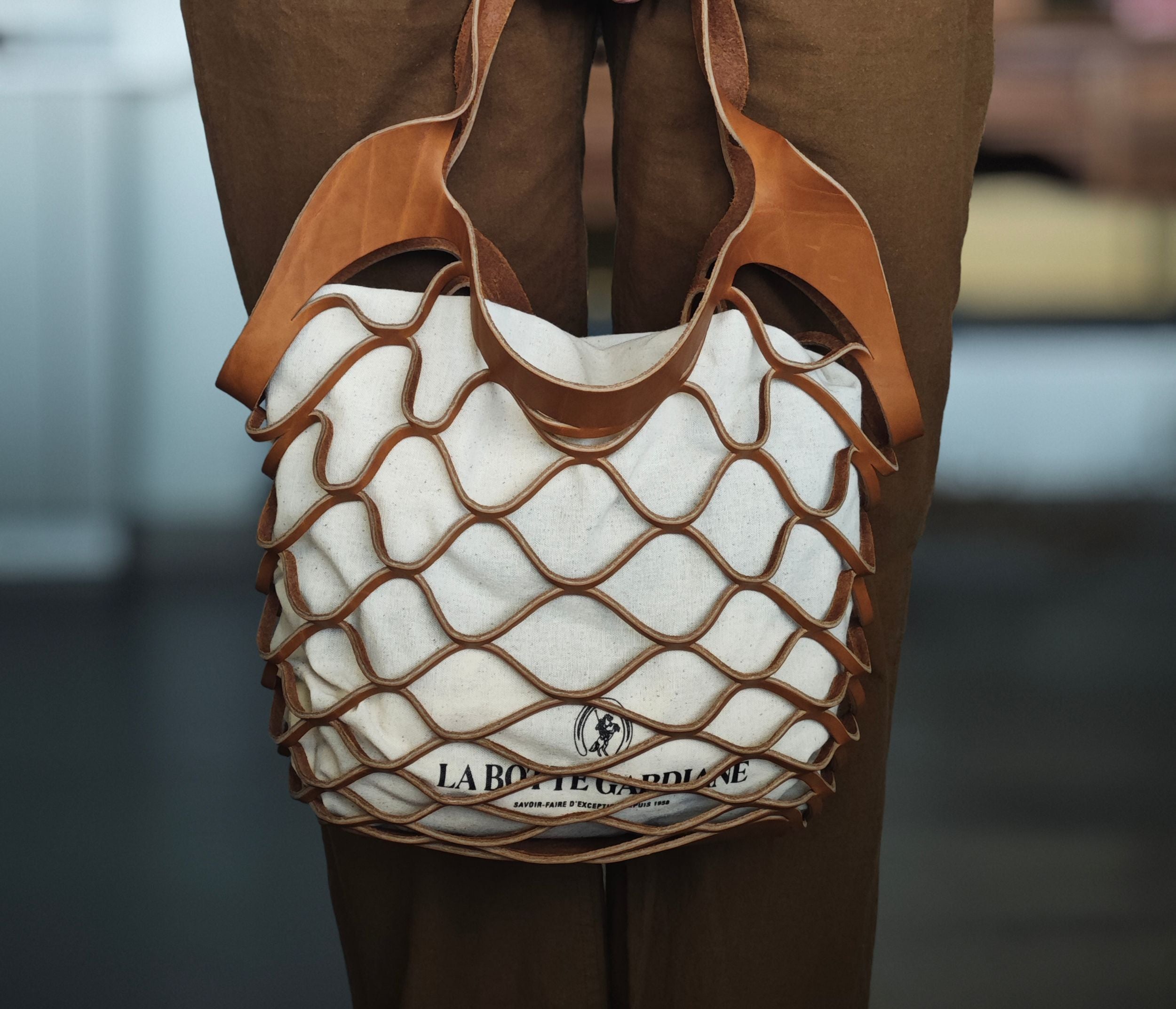 Sac Fillet Sac Filet camarguais en cuir naturel français, fabrication artisanale ...