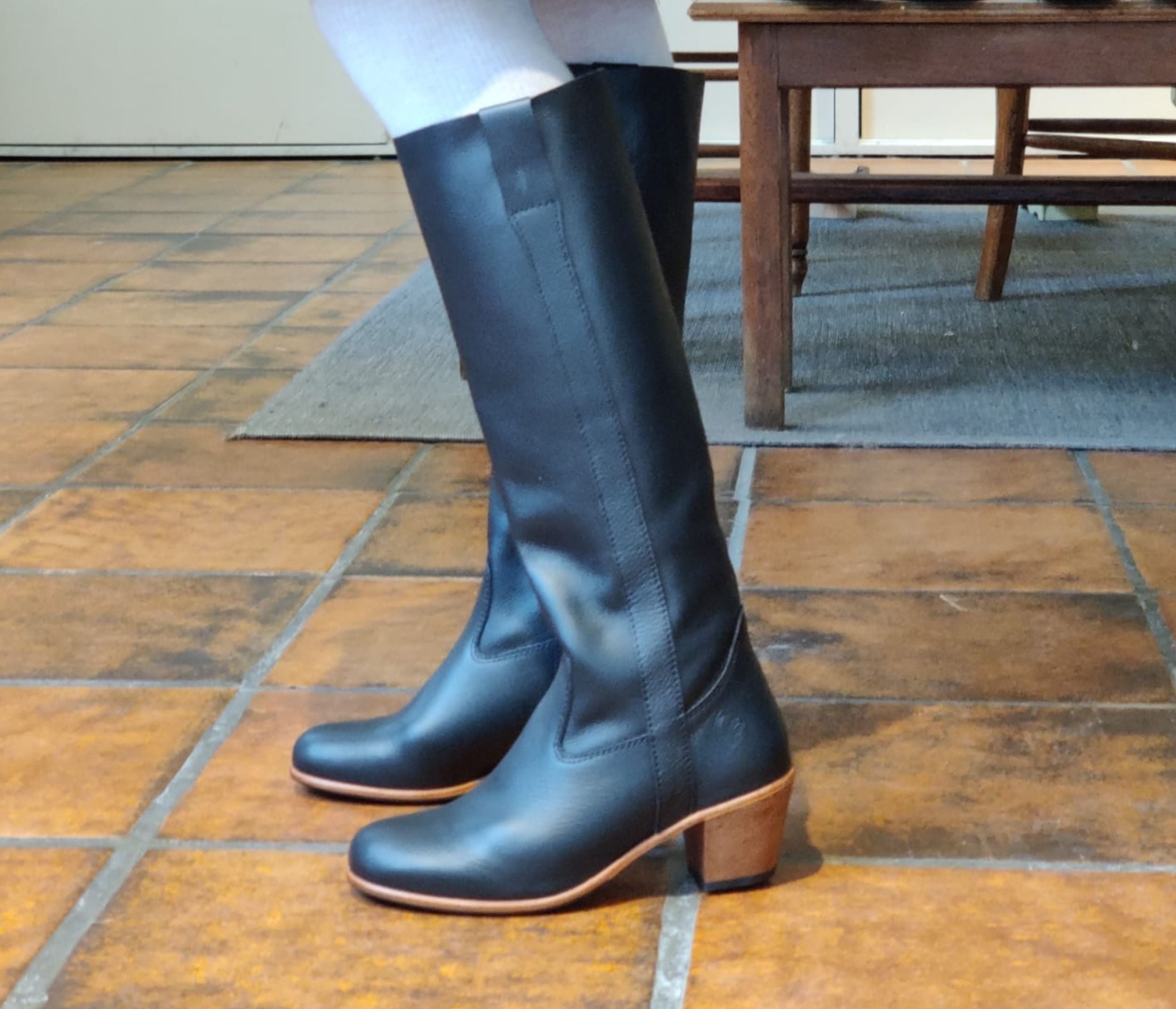 Sara Botte Femme Souple Noir