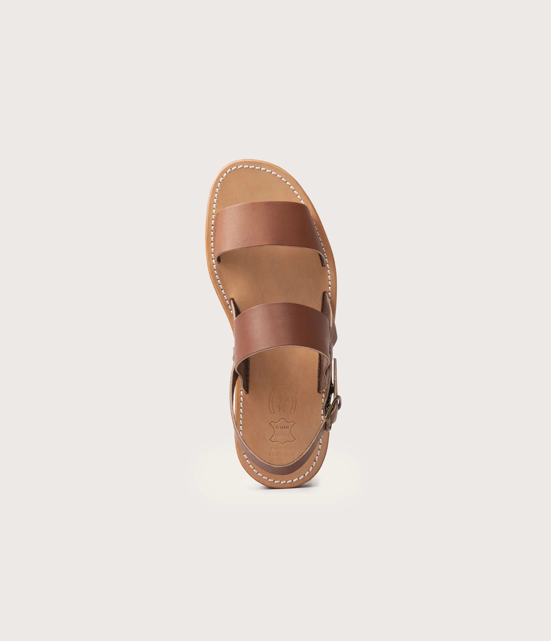 Taizé Sandale Homme Marron
