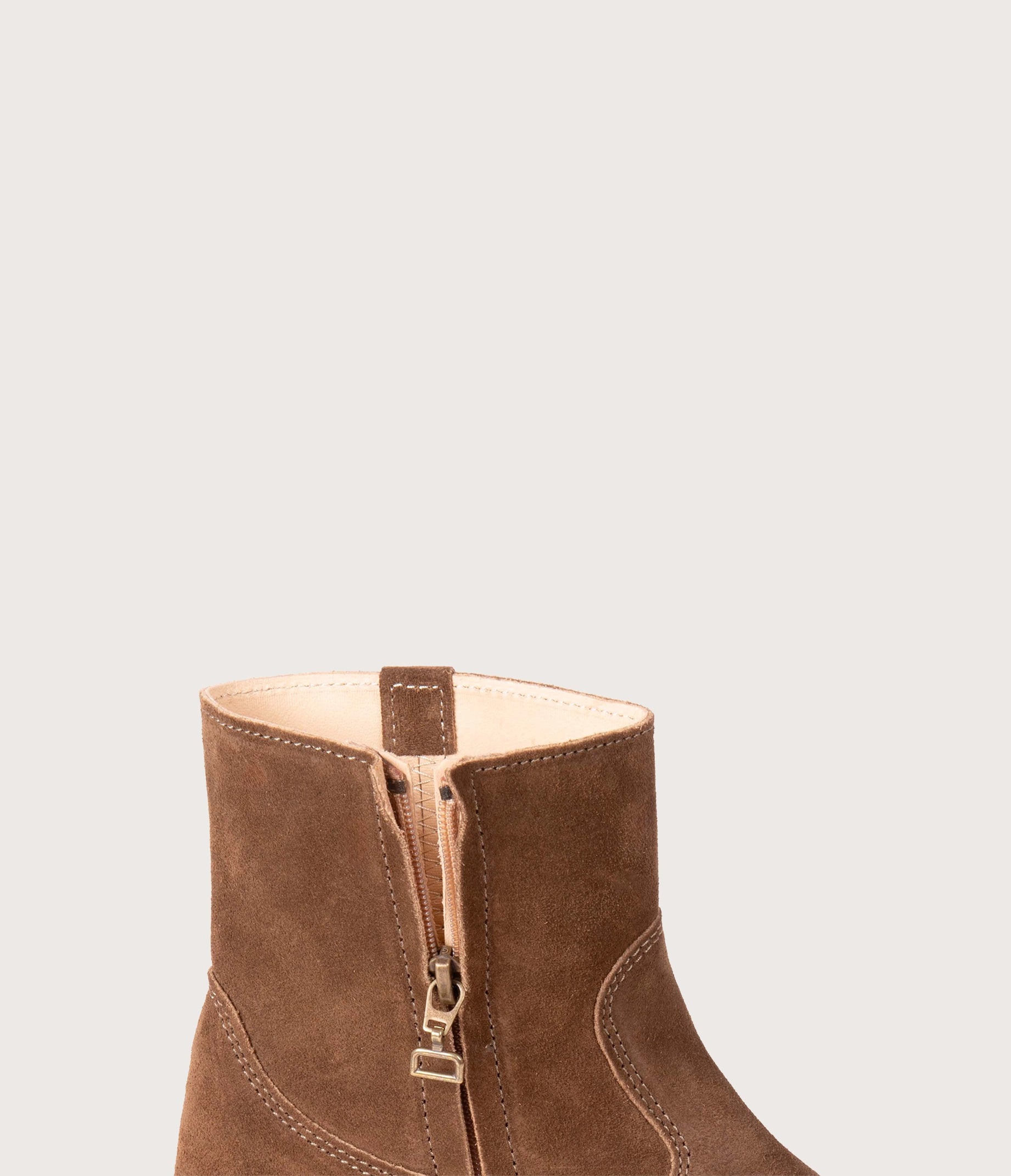 Terence Bottine Velours Taupe