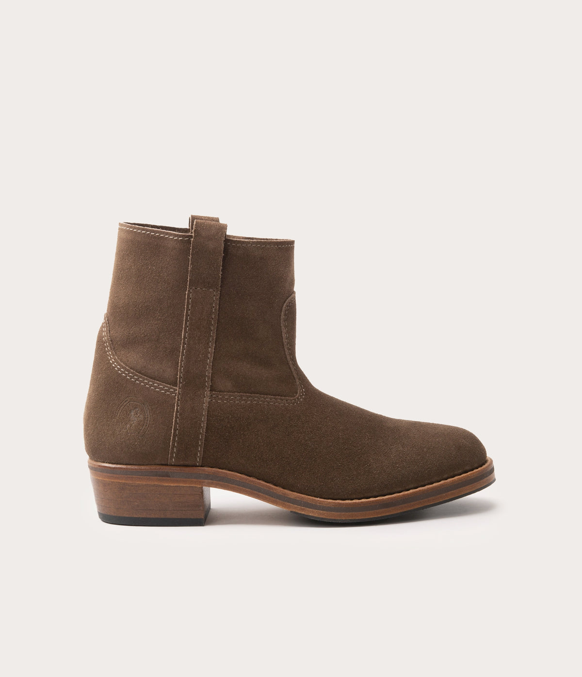 Tiers Gardian Bottine Velours Taupe - Prix Doux