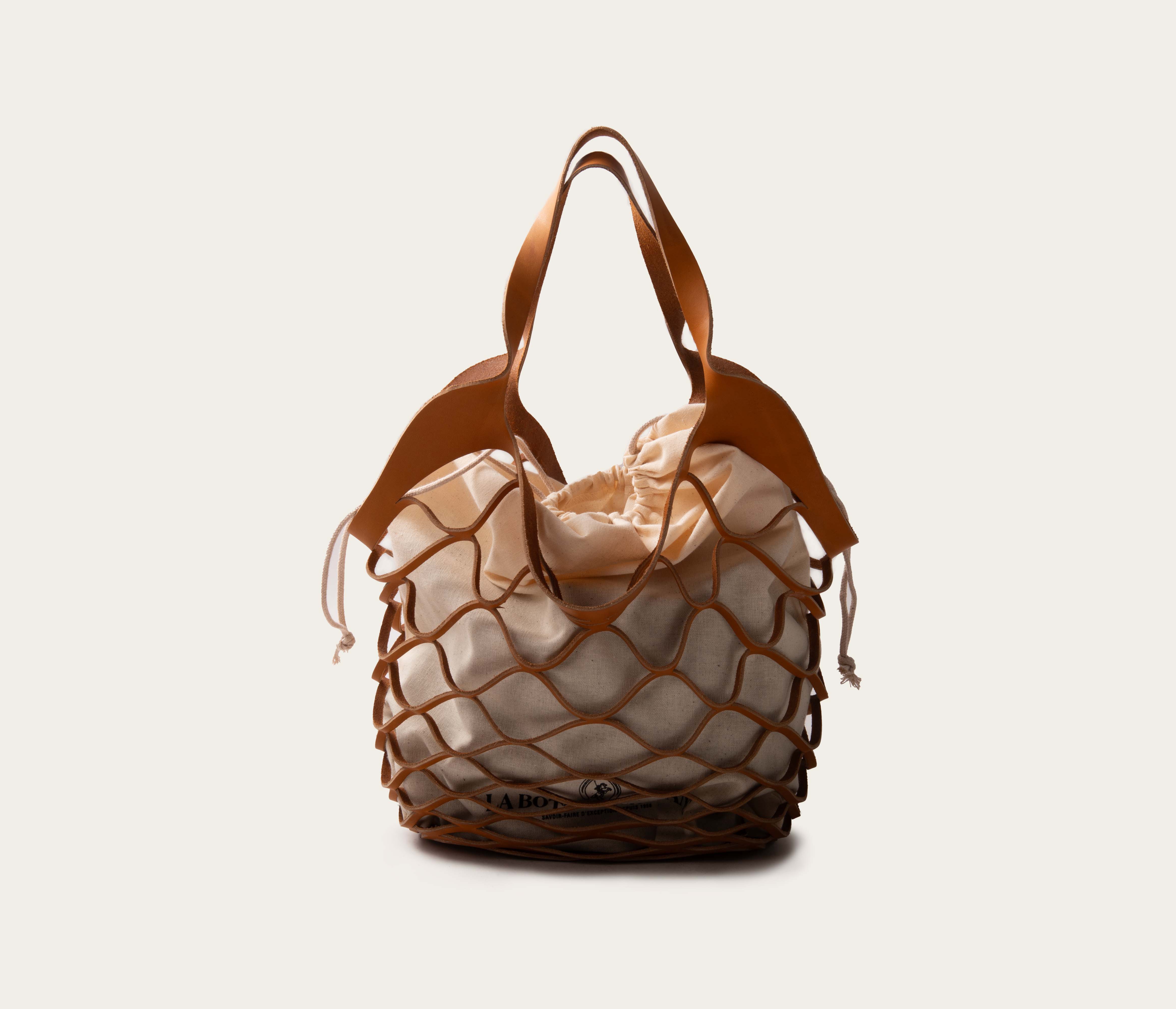 Sac Fillet Sac Filet camarguais en cuir naturel français, fabrication artisanale ...