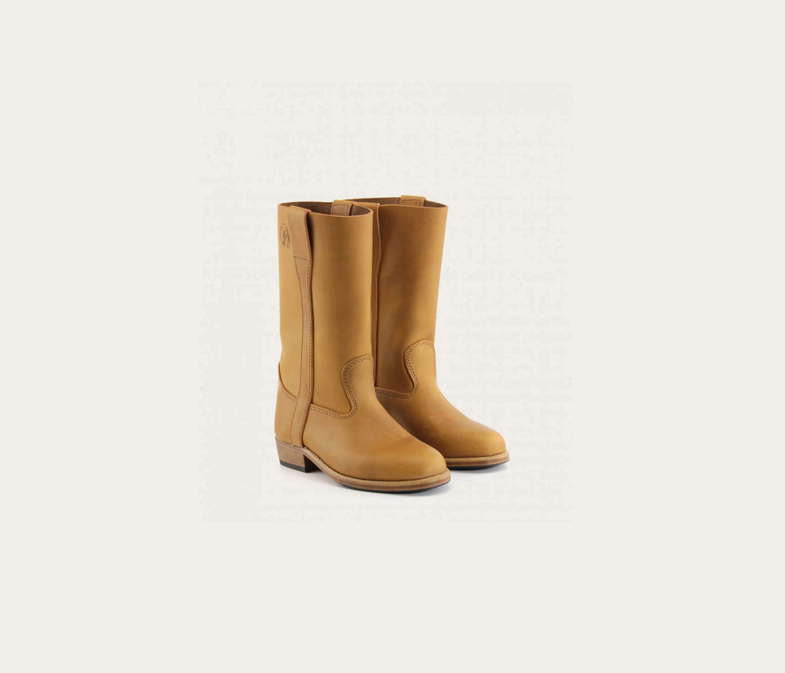 paire de bottes en cuir enfant, paire de botte enfant, paire de botte camarguaise en cuir enfant, paire de botte de gardian enfant