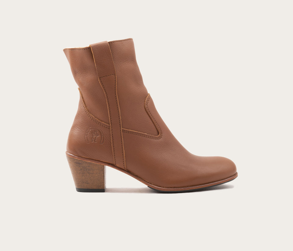 Céleste Bottine Souple Naturel foncé - Prix Doux