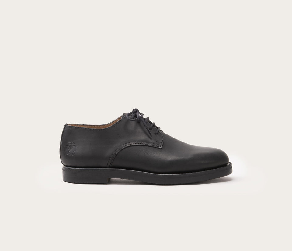 derby en cuir noir - derby en cuir noir homme - derby en cuir noir femme è- chaussure de ville en cuir homme - chaussure de ville femme - chaussure élégantes en cuir noir - 