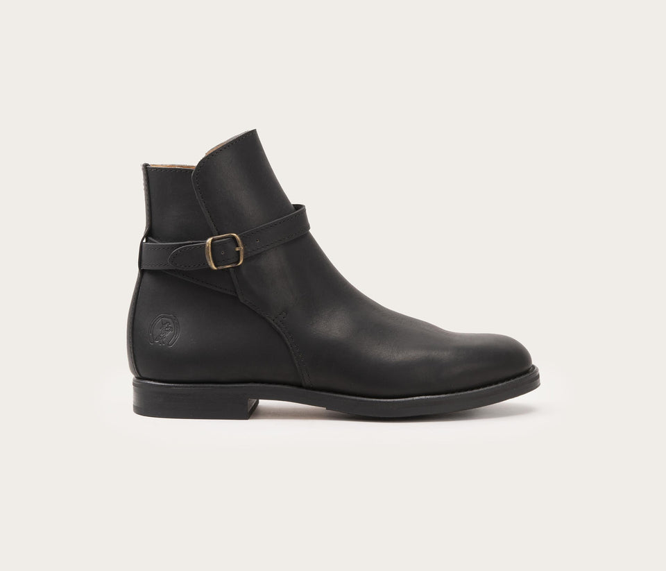 Jodhpur en cuir homme Noir
