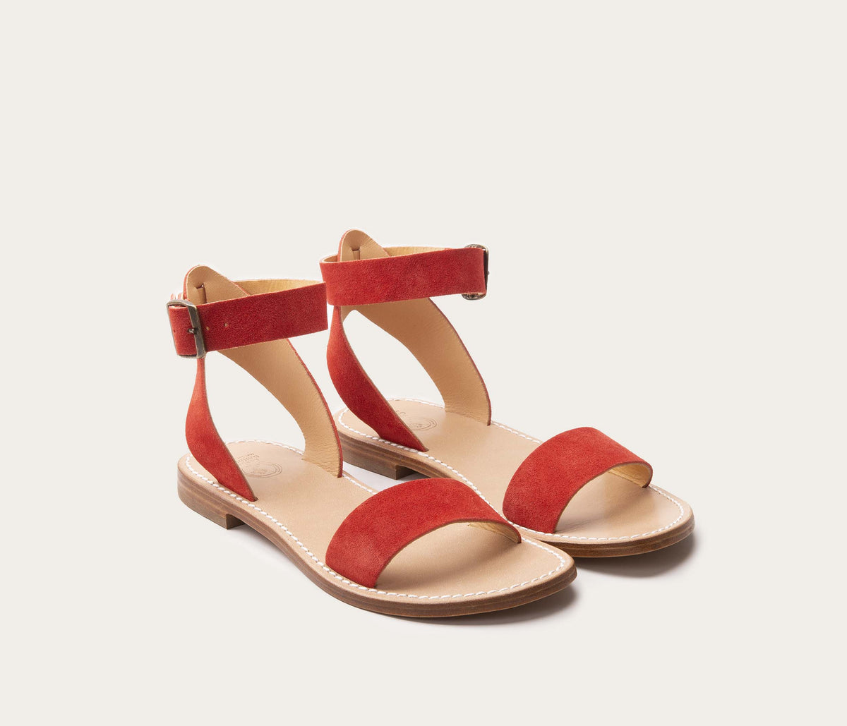 Mage Sandale Femme Corail - Prix Doux