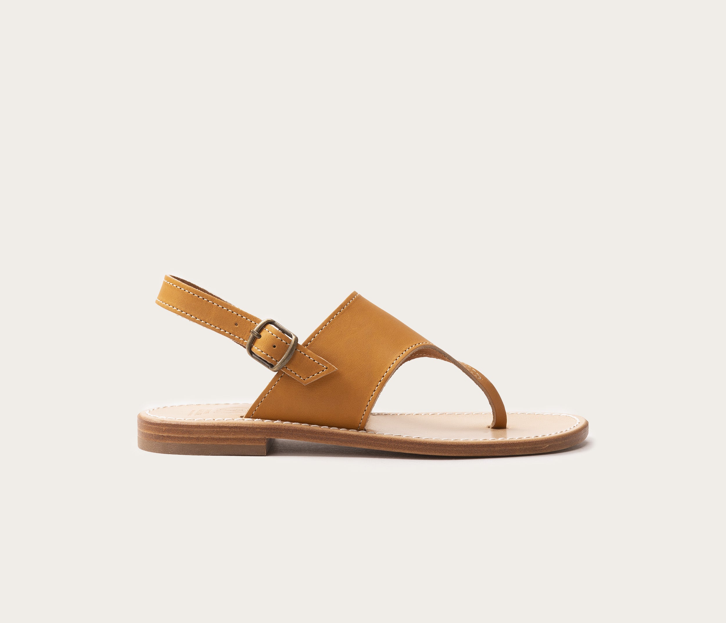 Menton Bride Sandale Naturel - Prix Doux